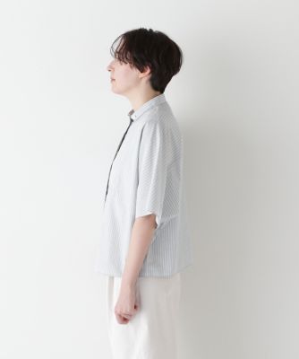 ◆ストライプローンカレンダードルマンボザムシャツ（０７７５１１０５０２）