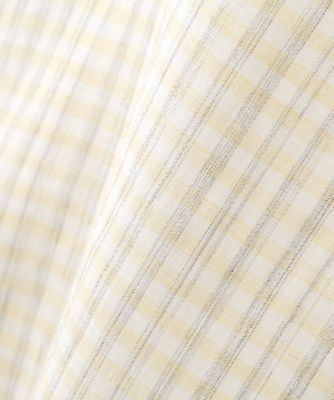 ◆ラミーバンドカラーギンガムシャツブラウス（０７７５１１０５０７）