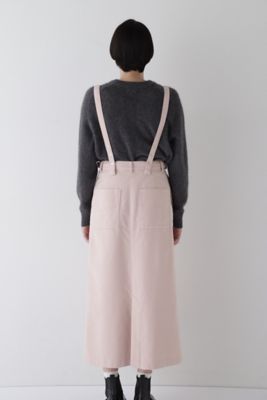 ◆ストレッチエアリードットコードサスペンダースカート（０７７５１２０００１）