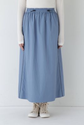 ◆マットツイル脇配色ラインスカート（０７７５１２０１０１）