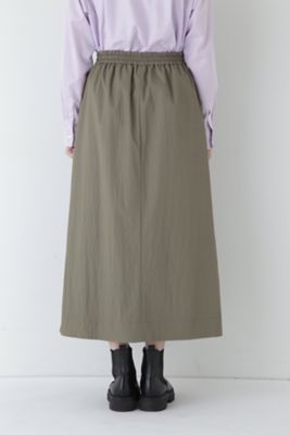 ◆マットツイル脇配色ラインスカート（０７７５１２０１０１）