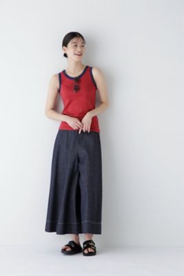 ◆ライトオンスデニムフレアースカーチョ（０７７５１２０４００）