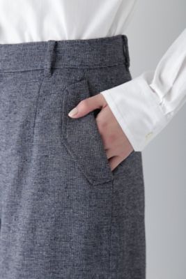 ◆リングミックスツィードセミワイドパンツ（０７７５１３０２００）