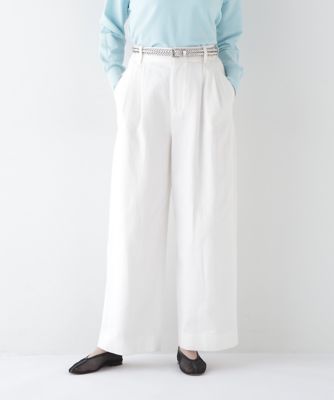 ＜human woman (Women)＞◆コットン麻カツラギタックパンツ（０７７５１３０３０８）