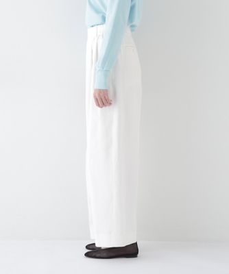 ◆コットン麻カツラギタックパンツ（０７７５１３０３０８）