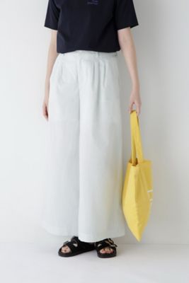◇エアリーコットンタックワイドパンツ（0775130403