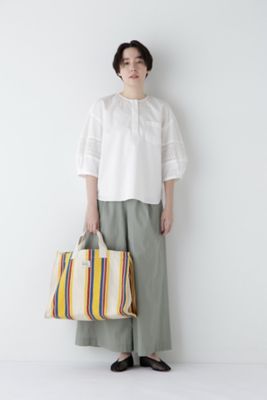 ◆エアリーコットンタックワイドパンツ（０７７５１３０４０３）