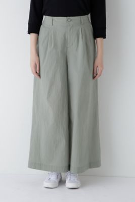 ◆エアリーコットンタックワイドパンツ（０７７５１３０４０３）