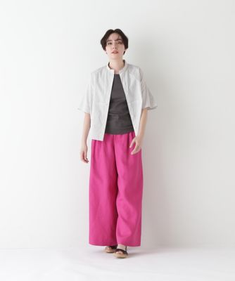 ◆リネンタック入りバギーパンツ（０７７５１３０５０３）