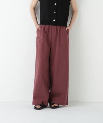 ◆コットンリネンウェザー近江晒シェフパンツ（０７７５１３０６０２）