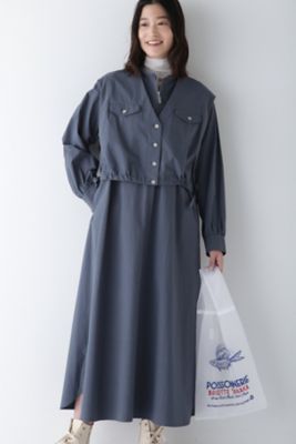 ＜human woman (Women)＞◆コットンワッシャー２ＷＡＹジレセットワンピース（０７７５１４０２０１）
