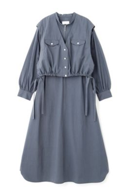 ◆コットンワッシャー２ＷＡＹジレセットワンピース（０７７５１４０２０１）