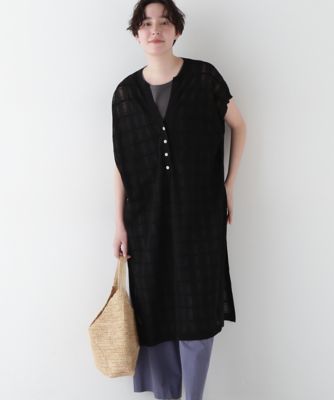 ＜human woman (Women)＞◆シアーチェックニットワンピース（０７７５１４７５００）