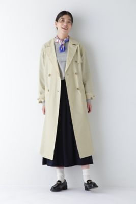 ◆コットンナイロンシアートレンチコート（０７７５１５１２０１）