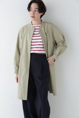 ◆コットンナイロンダンプスタンドカラーコート（０７７５１５１３００）