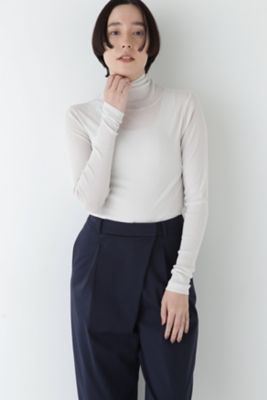 human woman (Women)/ヒューマンウーマン シアータートルプルオーバー(0775160001) グレー020 トップス【三越伊勢丹/公式】