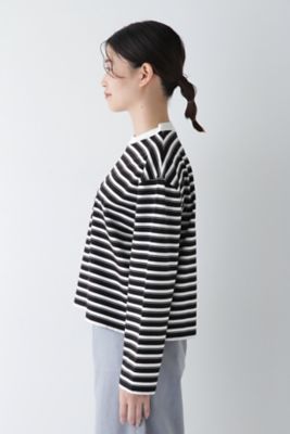 ◇ボーダーボックスTシャツ（0775160201） | human woman