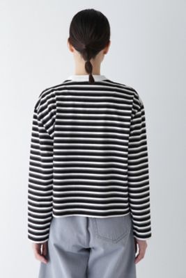 human woman / ヒューマンウーマン ◆ボーダーボックスＴシャツ human woman(ヒューマン ウーマン)の◇ボーダーボックスTシャツ