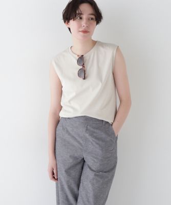 human woman (Women)/ヒューマンウーマン ゼロロックタンクトップ(0775160408) ベージュ040 トップス【三越伊勢丹/公式】