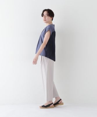 ⭐️最終価格⭐️プリーツプリーズテリージョンソンコラボチュニック⭐️極美品❣️ ◇シアーチュニックブラウス（0772110610） | human