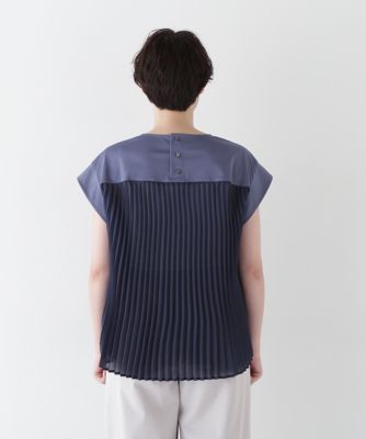 ⭐️最終価格⭐️プリーツプリーズテリージョンソンコラボチュニック⭐️極美品❣️ ◇クルーネックショートブルゾン（0775255800
