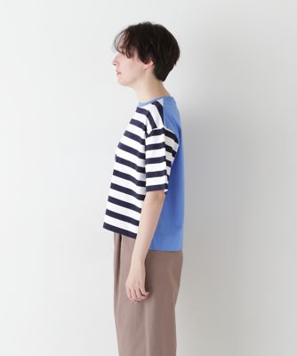 ◆シルケット天竺ボーダーカットソー（０７７５１６０５０３）