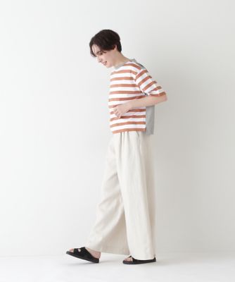 ◆シルケット天竺ボーダーカットソー（０７７５１６０５０３）