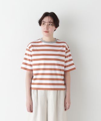 ◆シルケット天竺ボーダーカットソー（０７７５１６０５０３）