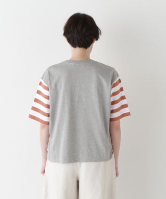 ◆シルケット天竺ボーダーカットソー（０７７５１６０５０３）