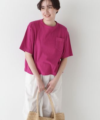 human woman (Women)/ヒューマンウーマン ◆ラフィ天竺製品染めＴシャツ（０７７５１６０５０５）