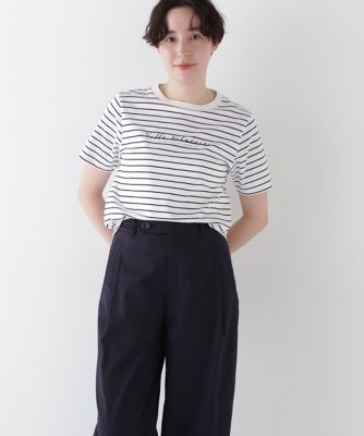 ◆天竺ボーダーロゴＴシャツ（０７７５１６０５０９）