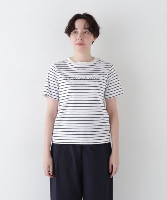 ◆天竺ボーダーロゴＴシャツ（０７７５１６０５０９）