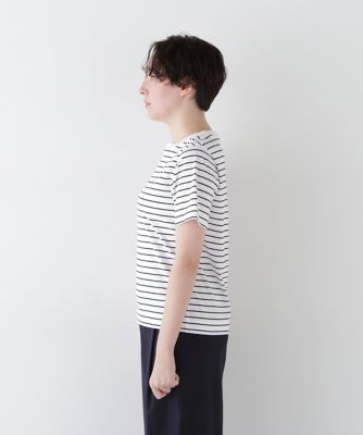 ◆天竺ボーダーロゴＴシャツ（０７７５１６０５０９）