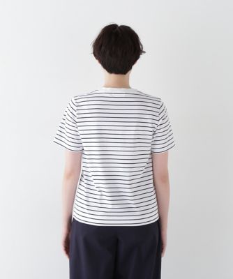 ◆天竺ボーダーロゴＴシャツ（０７７５１６０５０９）