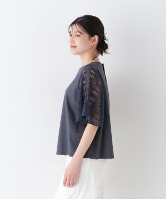 tシャツ ラッセルレースプルオーバー「MADE IN JAPAN」 レディース セール】ラッセルレースプルオーバー【MADE IN JAPAN】（Tシャツ