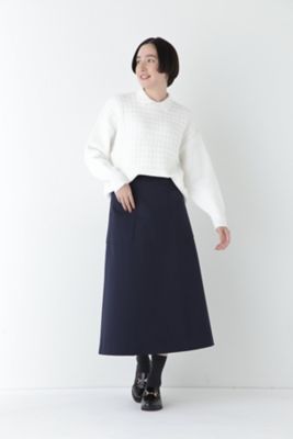 ◆バルキーコットン混リンクス柄ポロプルオーバー（０７７５１７０１０３）