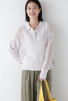 ◇テープヤーンメッシュスキッパープルオーバー