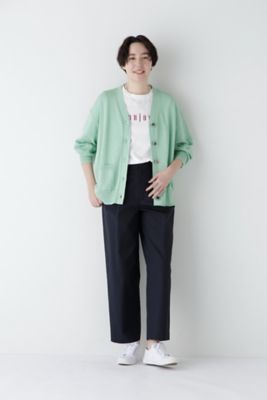 ◆ペーパーヤーンミドル丈カーディガン（０７７５１７０４００）