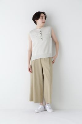 ◆ペーパーヤーンヘンリネックベスト（０７７５１７０４０２）