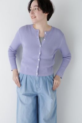 ◆コットン混ＵＶカットクルーカーディガン（０７７５１７０４０３）