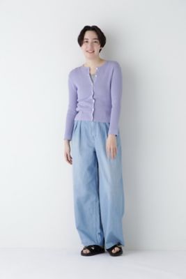 ◆コットン混ＵＶカットクルーカーディガン（０７７５１７０４０３）