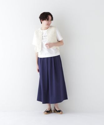 ◆コットンクロシェベスト（０７７５１７０４０８）