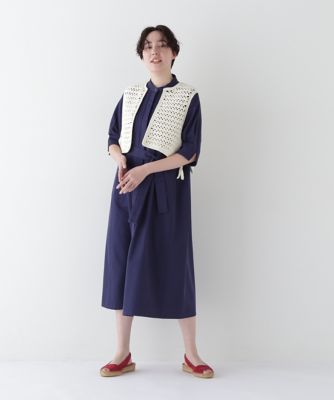 ◆コットンクロシェベスト（０７７５１７０４０８）