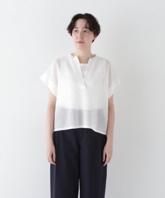 ◆コットンポリエステルシアーチェックスキッパー（０７７５１７０５０３）