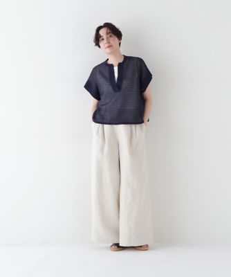◆コットンポリエステルシアーチェックスキッパー（０７７５１７０５０３）