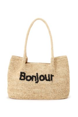 ◆Ｂｏｎｊｏｕｒラフィアバッグ（０７７５１８０４０１）