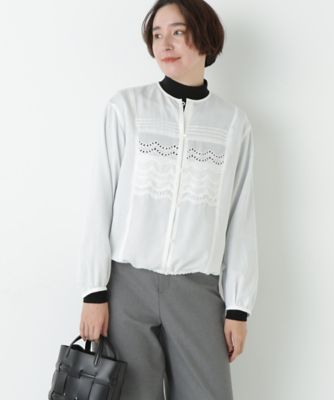 ＜human woman (Women)＞レイヤーレースブラウス（０７７５２１０１０４）