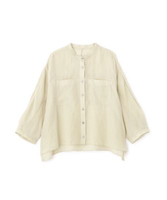 ◆ラミーバンドカラーシャツブラウス（０７７５２１０７０４）