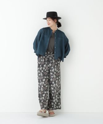 ◆ラミーバンドカラーシャツブラウス（０７７５２１０７０４）