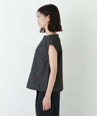 ◆ライトオンスデニムボートネックブラウス（０７７５２１０７０６）